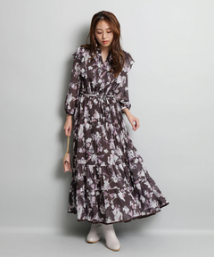 JUSGLITTY(ジャスグリッティー) |バリエーションプリントワンピース