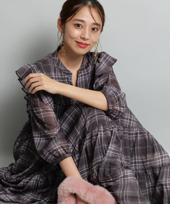 JUSGLITTY(ジャスグリッティー) |バリエーションプリントワンピース