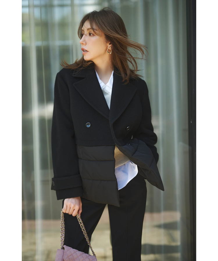 JUSGLITTY(ジャスグリッティー) |ドッキングペプラムコート