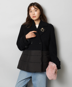 JUSGLITTY(ジャスグリッティー) |ドッキングペプラムコート