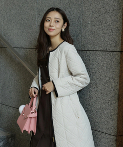 JUSGLITTY(ジャスグリッティー) |キルティング中綿ミドルコート