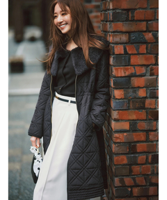 JUSGLITTY(ジャスグリッティー) |キルティング中綿ミドルコート