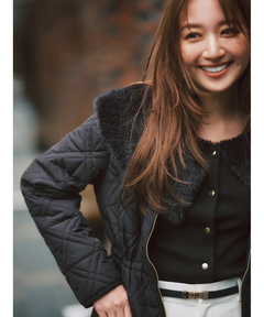 JUSGLITTY(ジャスグリッティー) |キルティング中綿ミドルコート