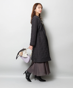 JUSGLITTY(ジャスグリッティー) |キルティング中綿ミドルコート