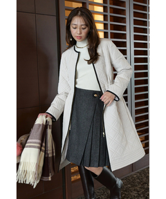 JUSGLITTY(ジャスグリッティー) |キルティング中綿ミドルコート