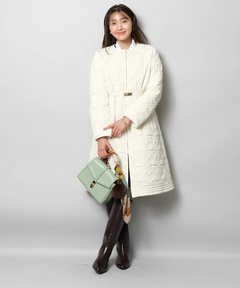 JUSGLITTY(ジャスグリッティー) |キルティング中綿ミドルコート