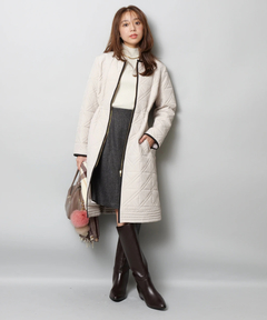 JUSGLITTY(ジャスグリッティー) |キルティング中綿ミドルコート