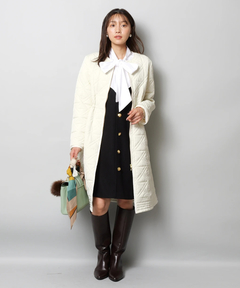 JUSGLITTY(ジャスグリッティー) |キルティング中綿ミドルコート