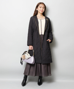 JUSGLITTY(ジャスグリッティー) |キルティング中綿ミドルコート