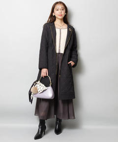 JUSGLITTY(ジャスグリッティー) |キルティング中綿ミドルコート