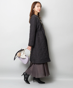 JUSGLITTY(ジャスグリッティー) |キルティング中綿ミドルコート