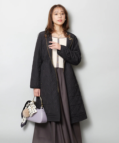 JUSGLITTY(ジャスグリッティー) |キルティング中綿ミドルコート