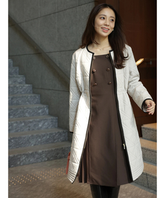 JUSGLITTY(ジャスグリッティー) |キルティング中綿ミドルコート