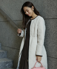 JUSGLITTY(ジャスグリッティー) |キルティング中綿ミドルコート