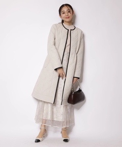 JUSGLITTY(ジャスグリッティー) |キルティング中綿ミドルコート