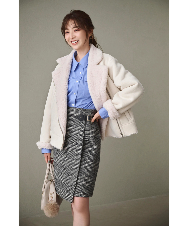 JUSGLITTY(ジャスグリッティー) |サイドベルトミニスカート