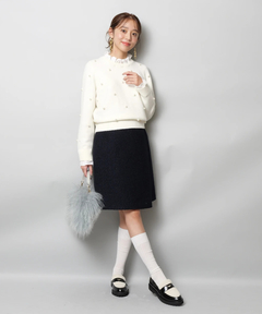 【新品タグ付き】JUSGLITTY サイドベルトミニスカート　紺 サイドベルトミニスカート | スカート | JUSGLITTY（ジャス