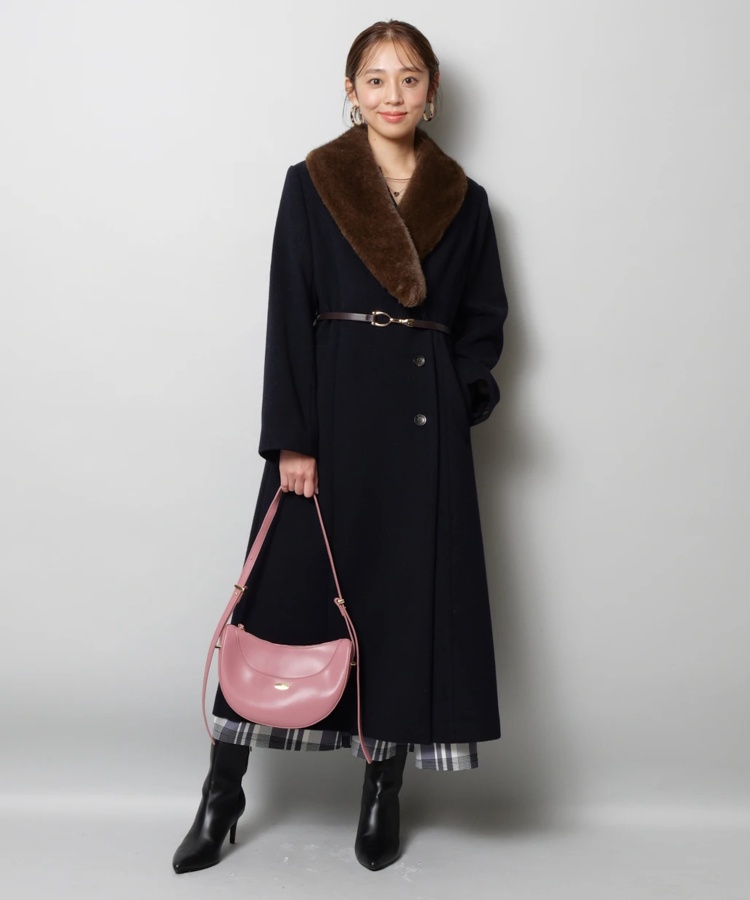 ポイントベルト付ロングコート | コート | JUSGLITTY（ジャス  