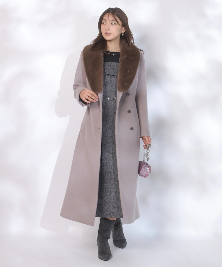 ロングコート（アルページュストーリー） ポイントベルト付ロングコート | コート | JUSGLITTY（ジャス