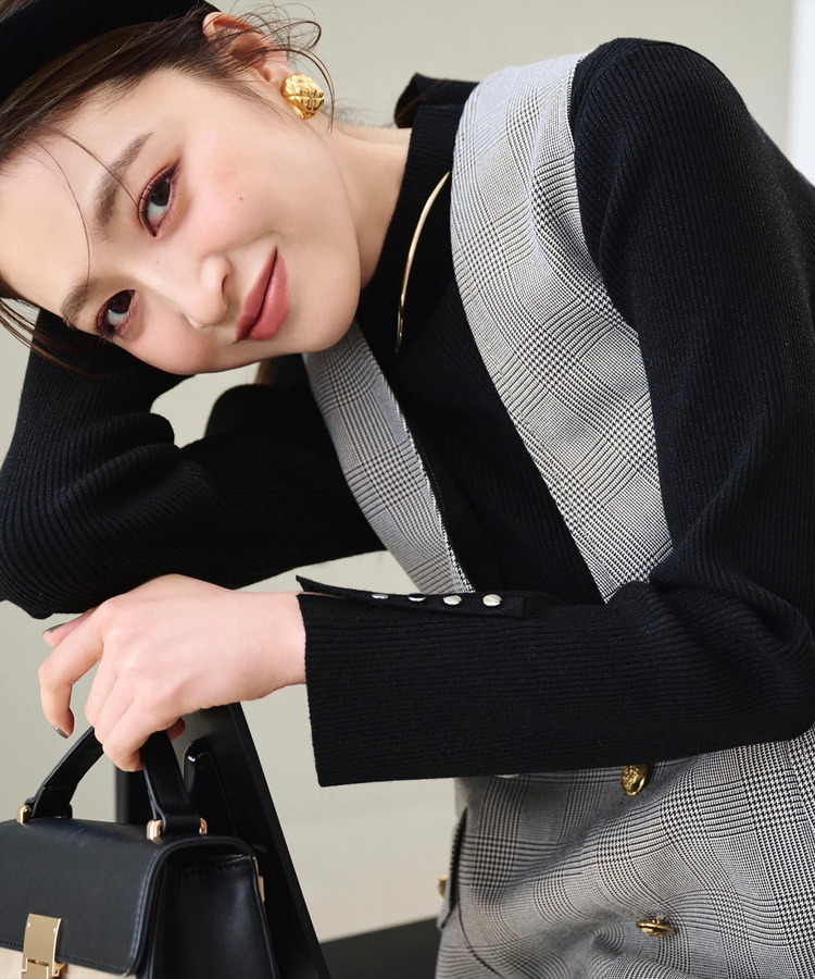 アルページュストーリー　ラメリブニット　ピンク ハイネックラメリブニット | ニット | JUSGLITTY（ジャス