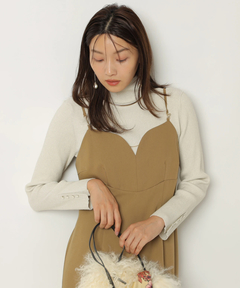 JUSGLITTY(ジャスグリッティー) |ハイネックラメリブニット