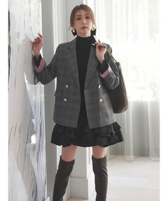 JUSGLITTY(ジャスグリッティー) |ハイネックラメリブニット