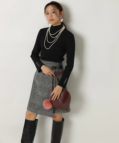 JUSGLITTY(ジャスグリッティー) |ハイネックラメリブニット