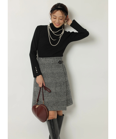 JUSGLITTY(ジャスグリッティー) |ハイネックラメリブニット