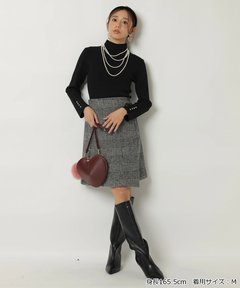 JUSGLITTY(ジャスグリッティー) |ハイネックラメリブニット