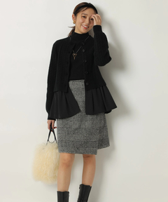 JUSGLITTY(ジャスグリッティー) |ハイネックラメリブニット