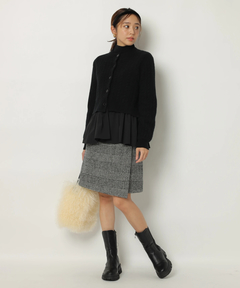 JUSGLITTY(ジャスグリッティー) |ハイネックラメリブニット