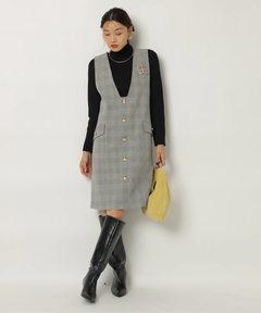 JUSGLITTY(ジャスグリッティー) |ハイネックラメリブニット