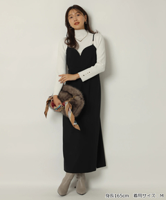 JUSGLITTY(ジャスグリッティー) |ハイネックラメリブニット