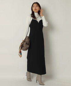 JUSGLITTY(ジャスグリッティー) |ハイネックラメリブニット