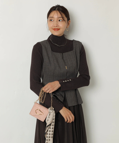 JUSGLITTY(ジャスグリッティー) |ハイネックラメリブニット