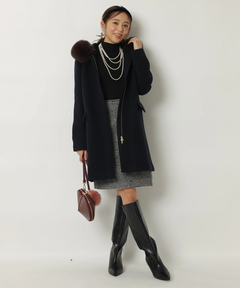 JUSGLITTY(ジャスグリッティー) |ハイネックラメリブニット