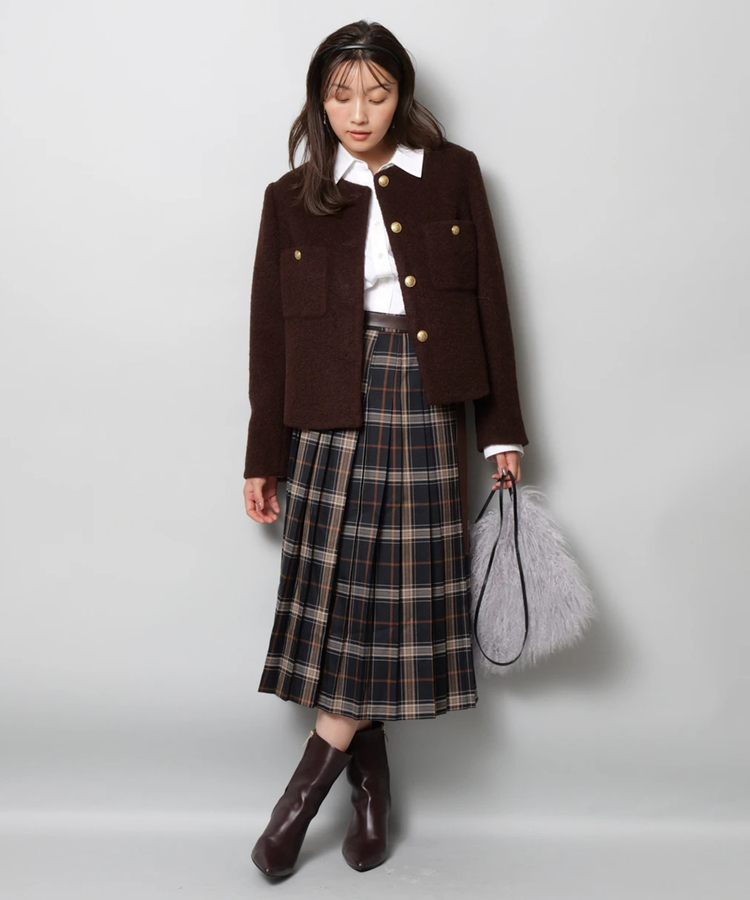 プリーツラップミディスカート | スカート | JUSGLITTY（ジャス