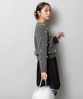 パール刺繍プルオーバー | ニット | JUSGLITTY（ジャスグリッティー