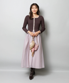 JUSGLITTY(ジャスグリッティー) |スクエアカーデドッキングワンピース