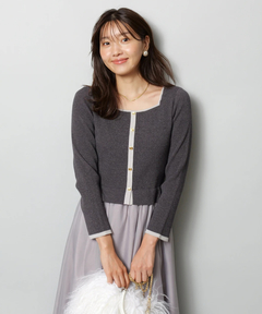 JUSGLITTY(ジャスグリッティー) |スクエアカーデドッキングワンピース