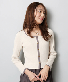 JUSGLITTY(ジャスグリッティー) |スクエアカーデドッキングワンピース