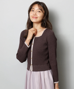 JUSGLITTY(ジャスグリッティー) |スクエアカーデドッキングワンピース