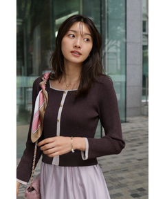 JUSGLITTY(ジャスグリッティー) |スクエアカーデドッキングワンピース