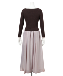 JUSGLITTY(ジャスグリッティー) |スクエアカーデドッキングワンピース