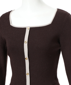 JUSGLITTY(ジャスグリッティー) |スクエアカーデドッキングワンピース