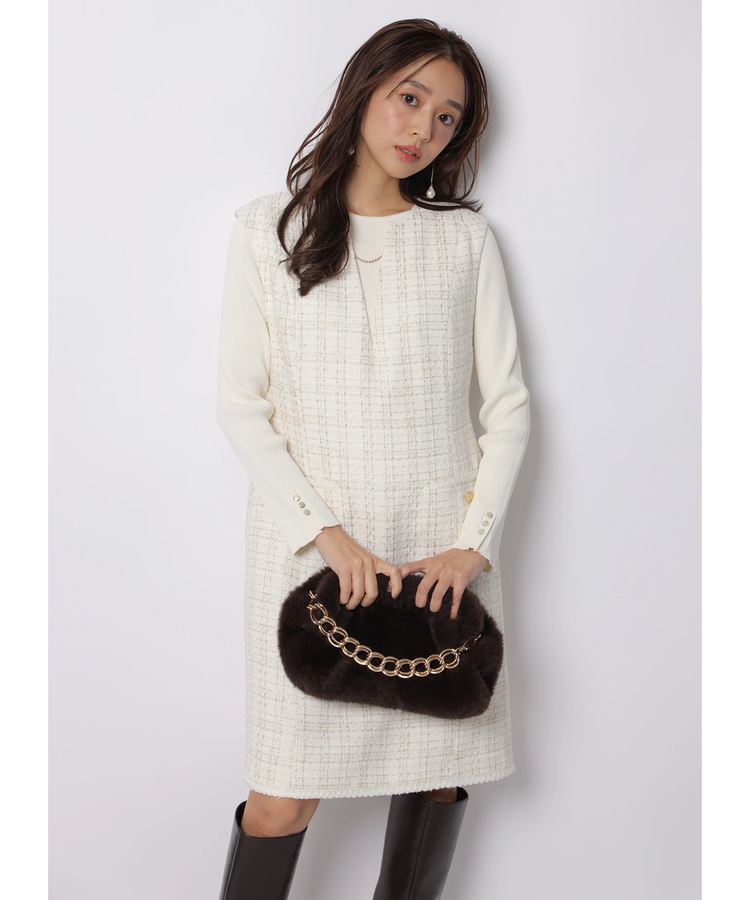 店舗限定》ツイードジャンスカ | ワンピース | JUSGLITTY（ジャス
