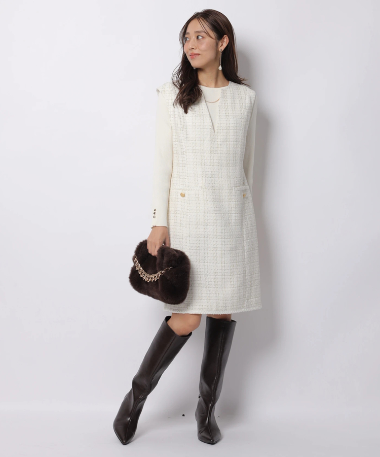 ジャスグリッティー JUSGLITTY（ジャスグリッティー）の「ラメツイードミニジャンスカ