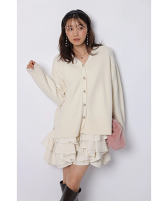 JUSGLITTY(ジャスグリッティー) |〈美香さんコラボ〉カーデ×ペプラムワンピSET