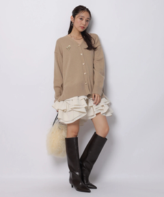 JUSGLITTY(ジャスグリッティー) |〈美香さんコラボ〉カーデ×ペプラムワンピSET