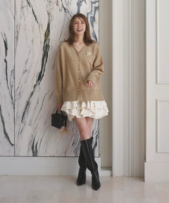 JUSGLITTY(ジャスグリッティー) |〈美香さんコラボ〉カーデ×ペプラムワンピSET